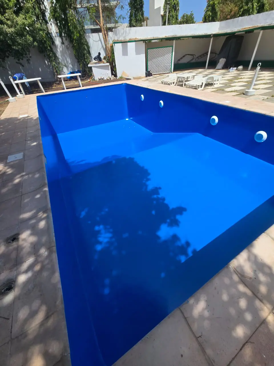 Revêtement en résine polyuréthane pour piscine