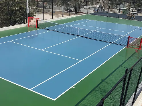 Terrain sportif en résine