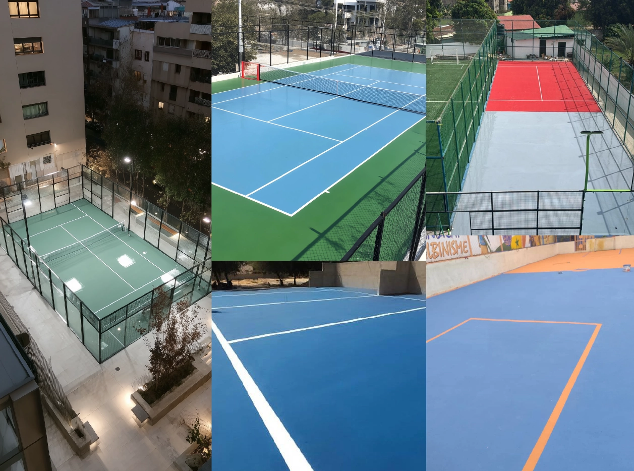 Sols sportifs en résine